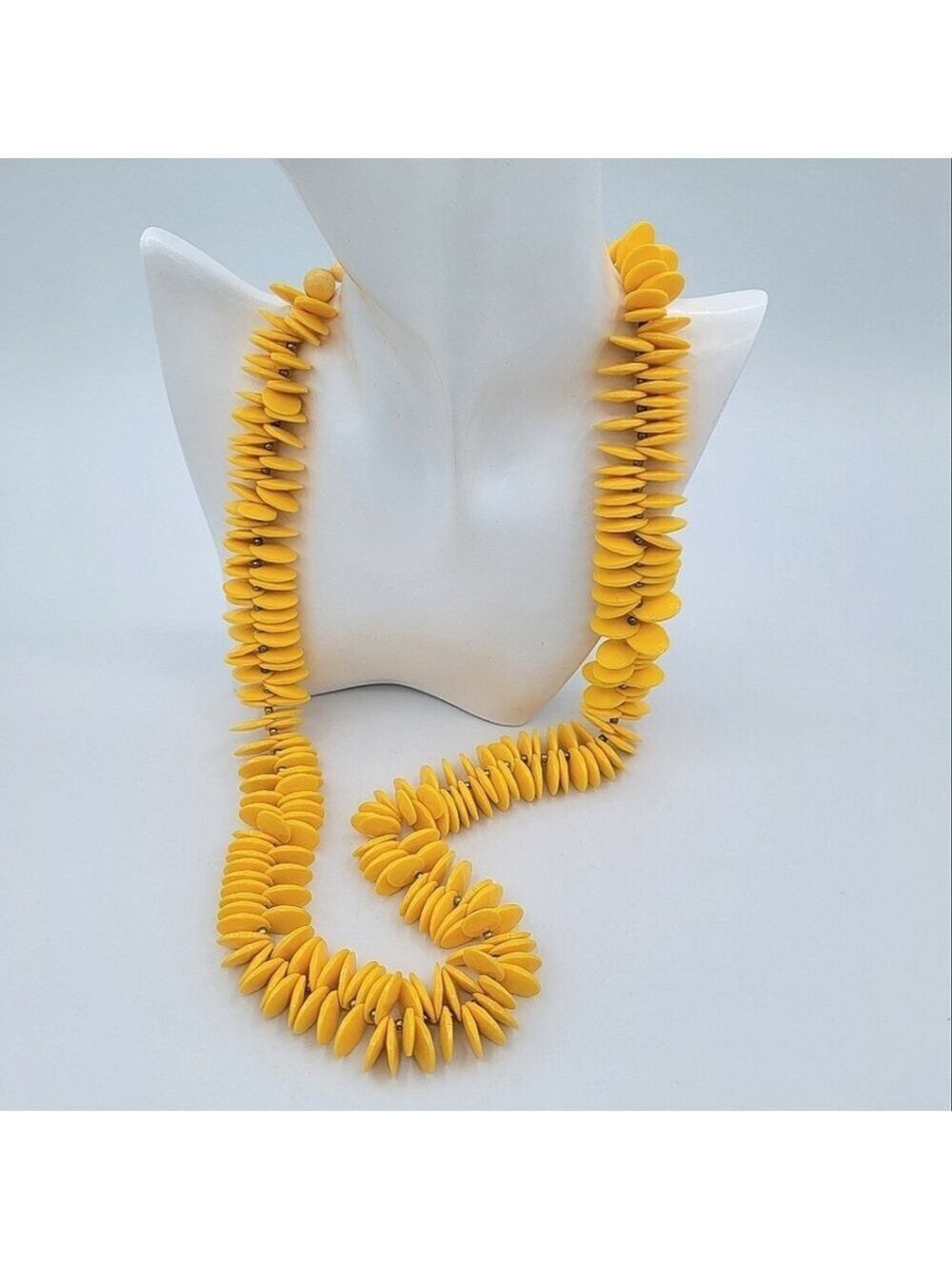 Sunshine Yellow Beaded Necklace #3070